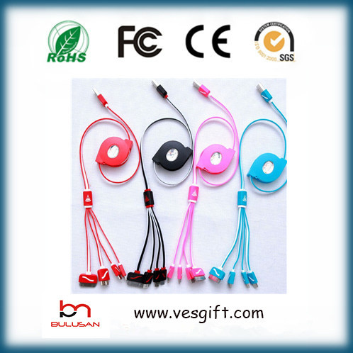 HDMI Cable 4 in 1 Insulated Charger Cable Data Cable
