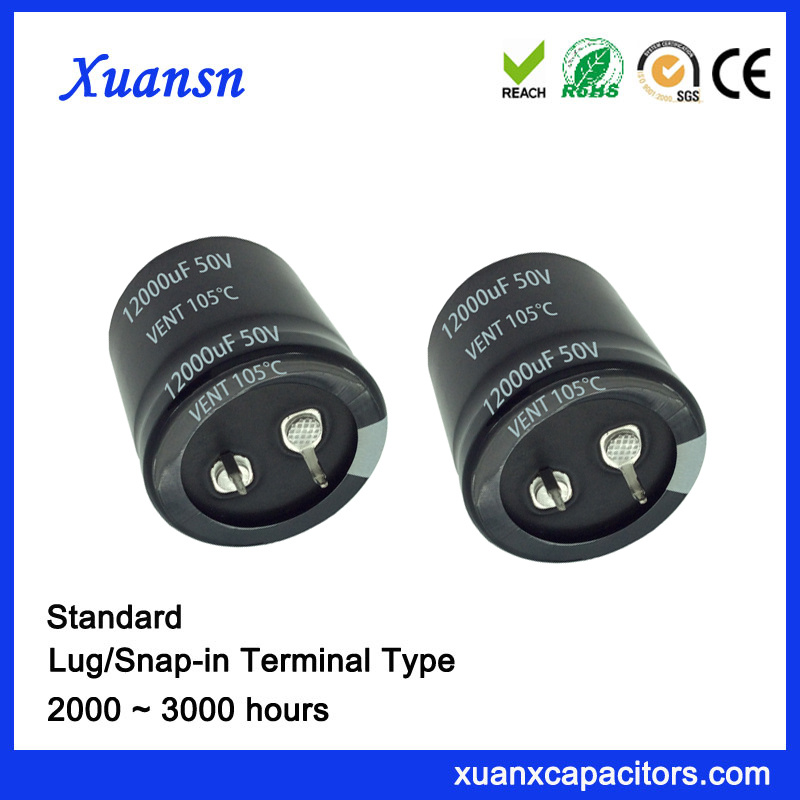 12000UF 50V 3000hours Standard Snap in Capacitor