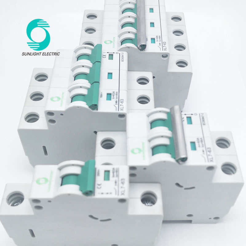Solar system 250VDC 500VDC 750VDC 1000VDC 1p 2p 3p 4p Mini DC MCB Circuit Breaker
