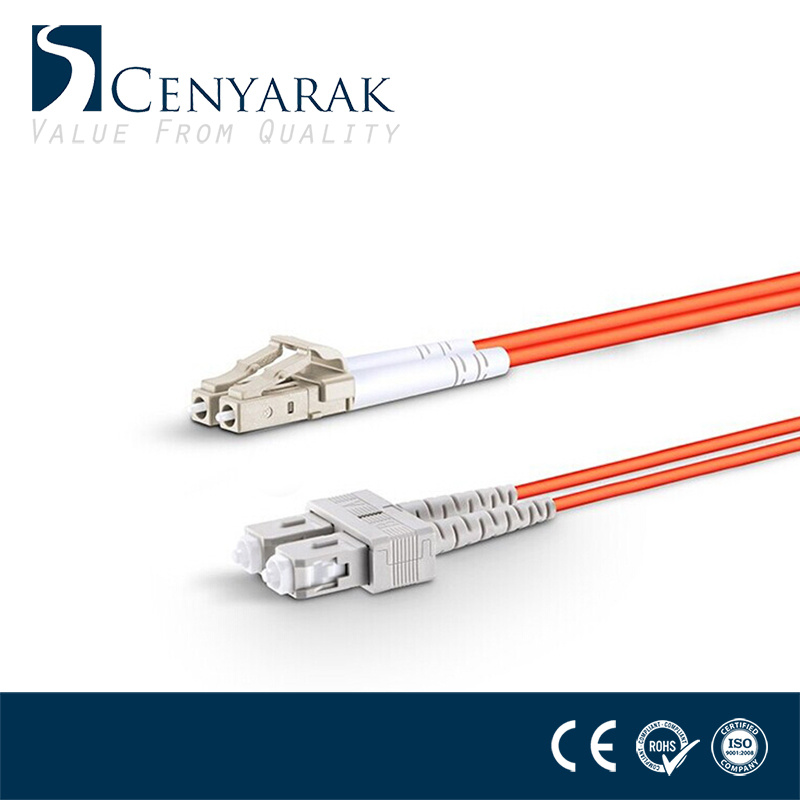 Fiber Optic Patch Cord LC to Sc Duplex Multimode Om2