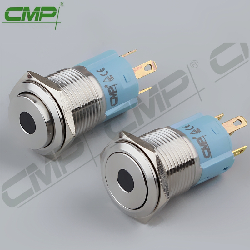 16mm Metal LED Light Illuminated Pushbutton Switches on off Switch
