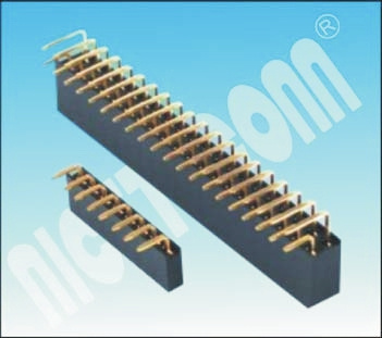 2.54 Pitch Y Type H: 5.7mm Female Header Connector Right Angle Female Header