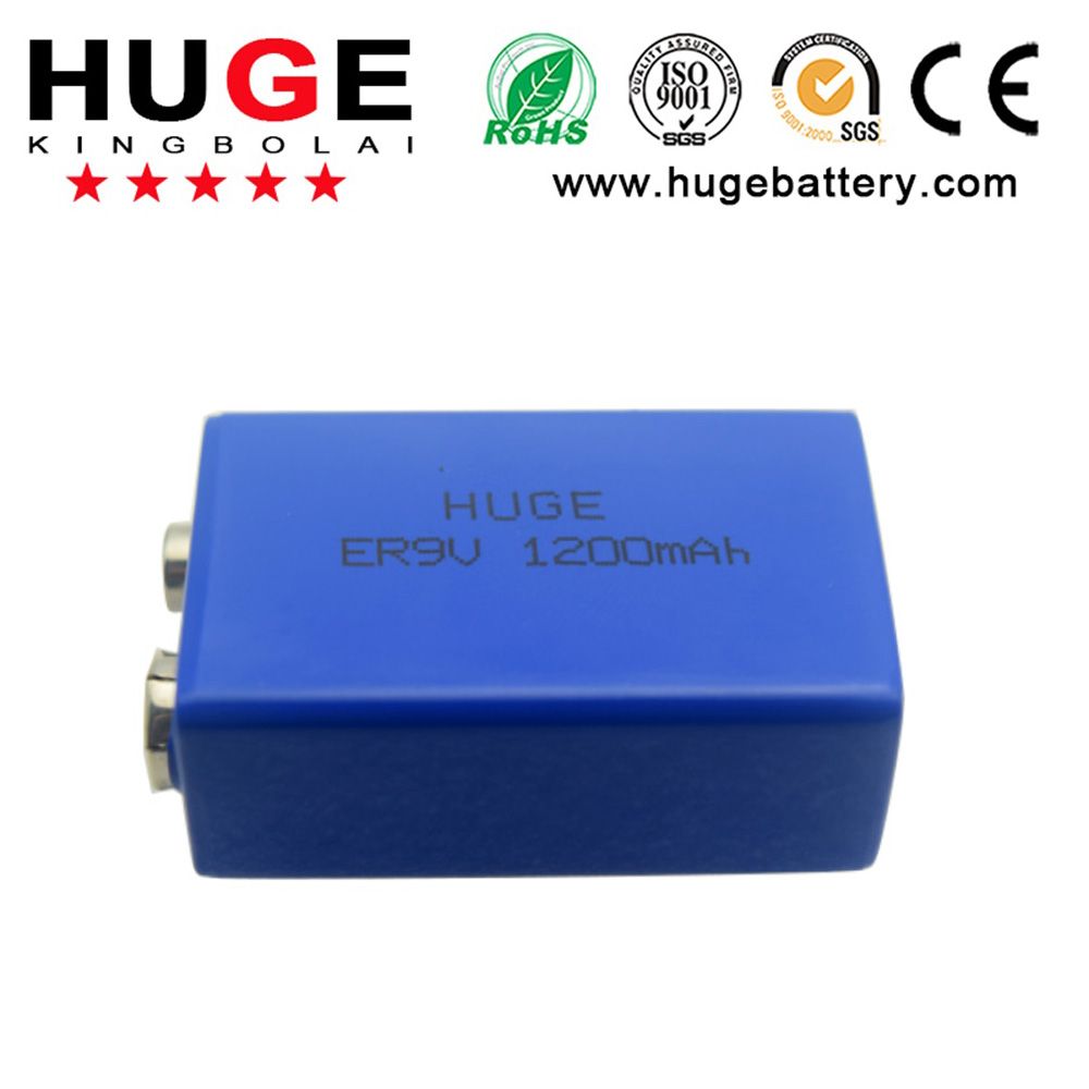 10 Years 3.6V Li-Socl2 Battery ,1200mAh Battery (ER9V)