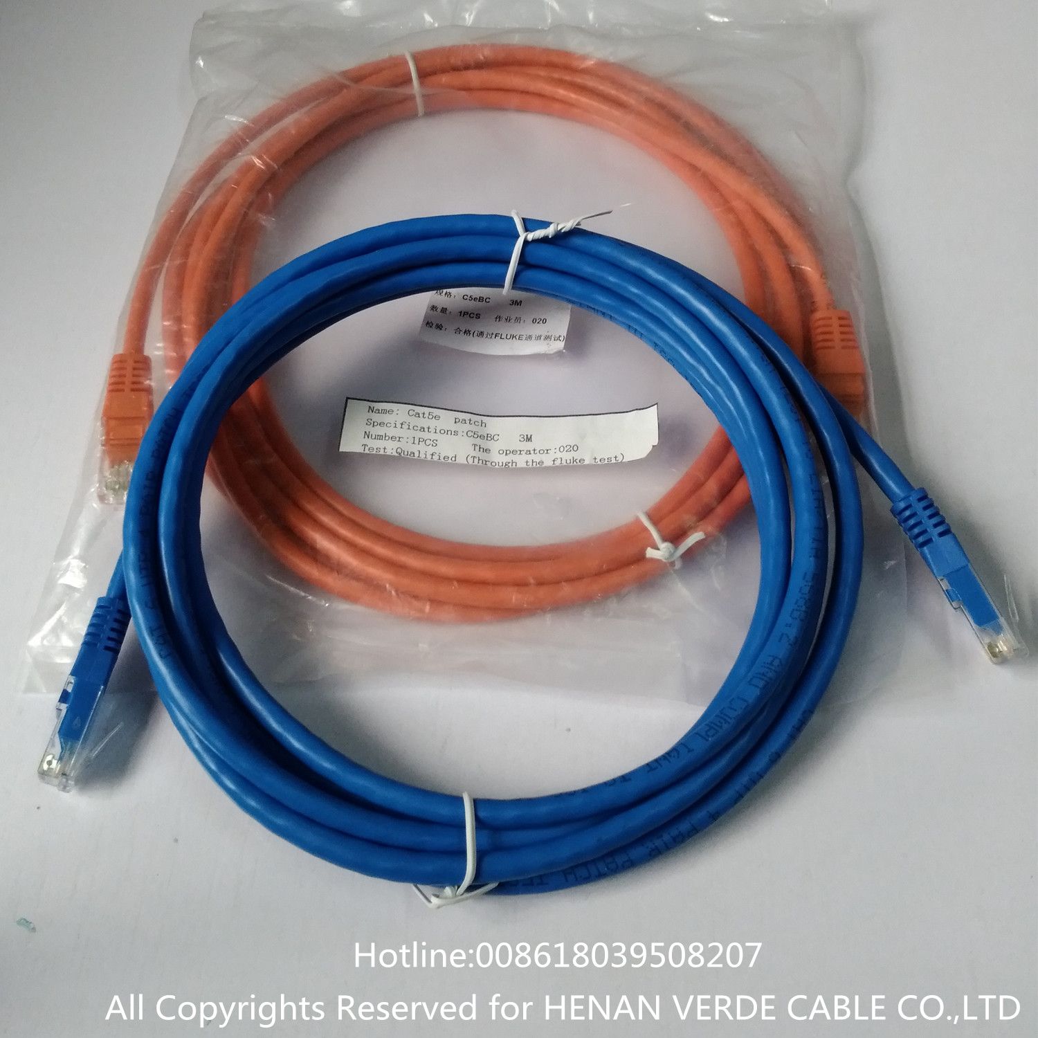 Flame Resistant Cmr Cat5e Patch Cord Cable