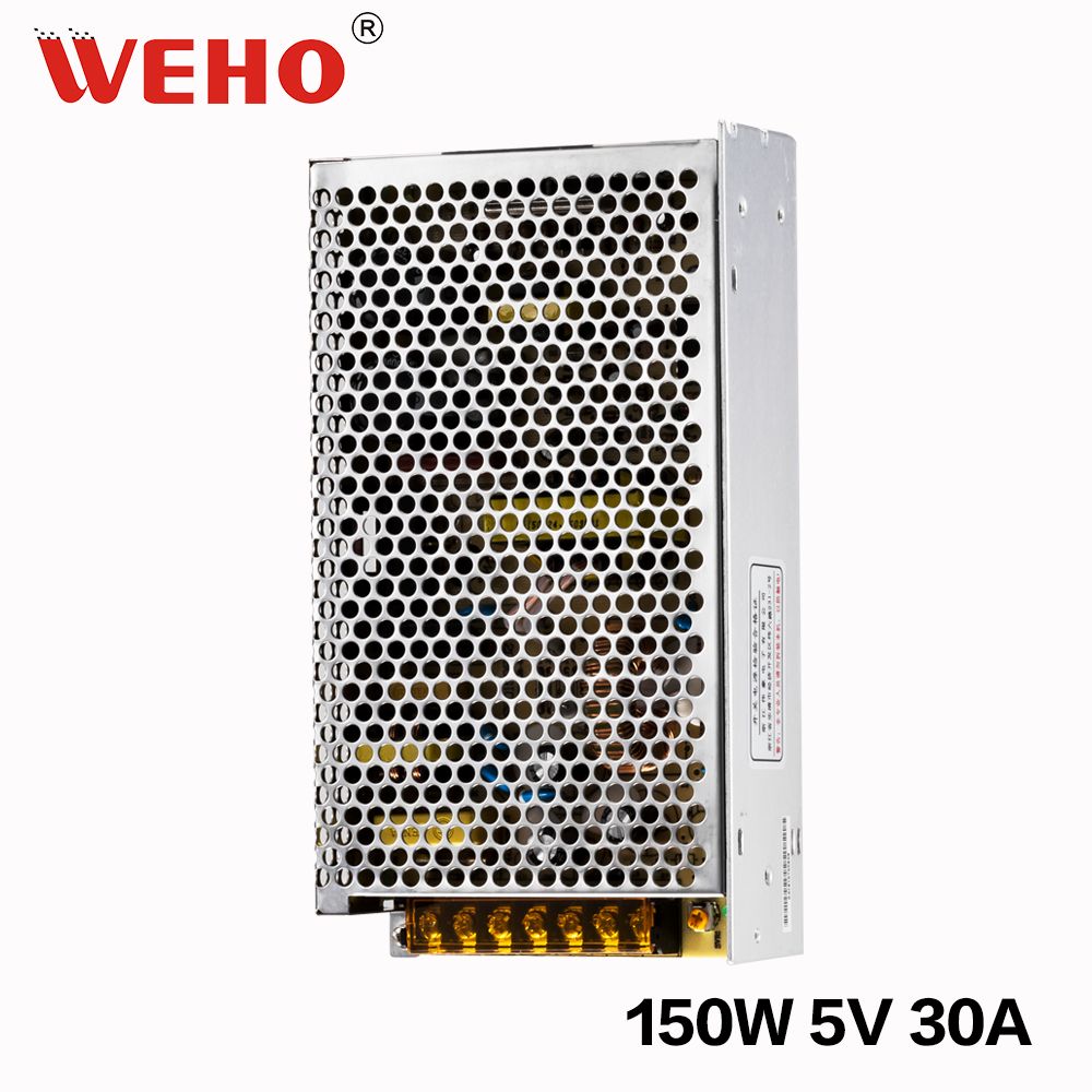 AC / DC Single Output 5V 30A Switching Power Supply (S-150-5)