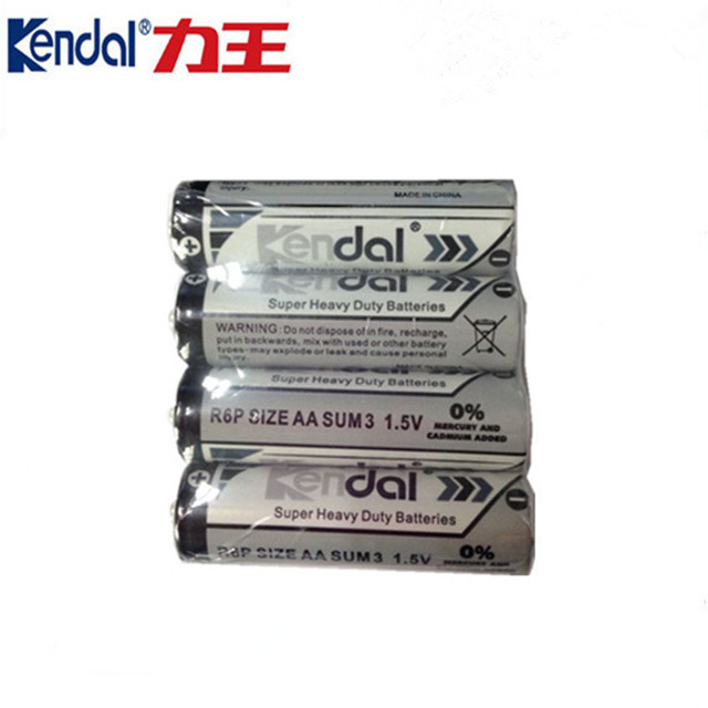 AA R6p Um-3 Zn/Mno2 Battery with Aluminium Jacket or PVC Jacket