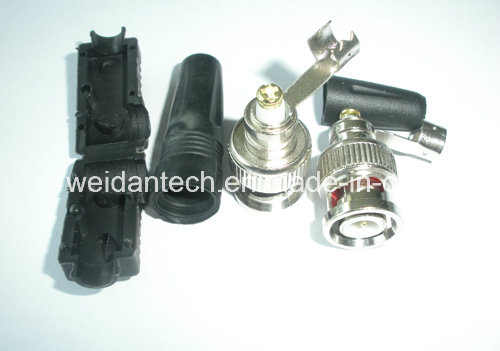 Soldered Free Zinc Shell BNC Plug