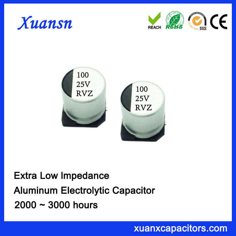 Wholesale 100UF 25V Chip Aluminum Electrolytic Capacitor