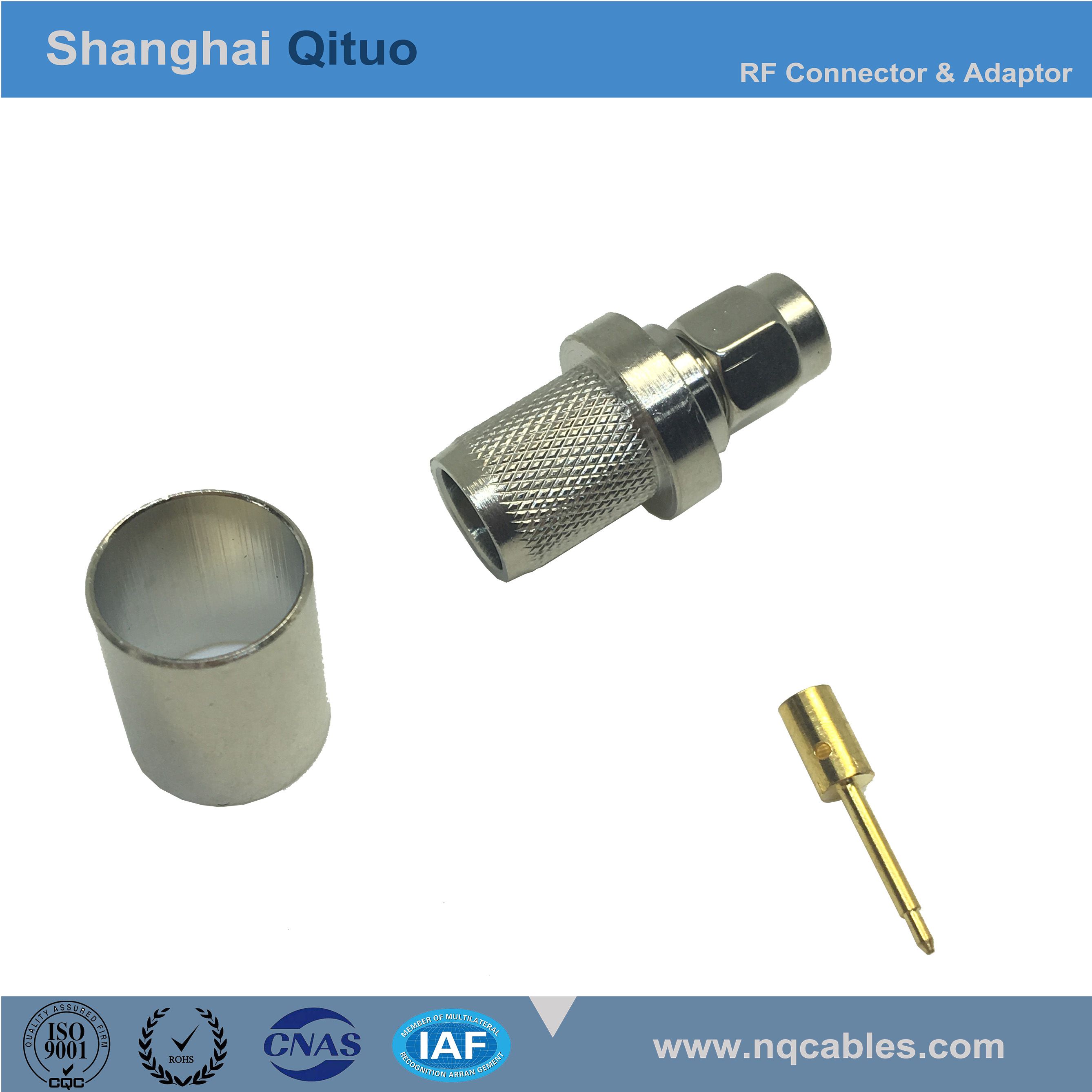 RF Connector SMA Straight Male Plug Crimp for Rg400, Rg213 or Rg214 Cable (SMA-J-C-7)