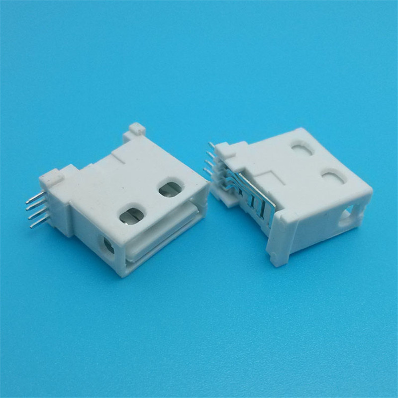 Female Socket with Plastic Cover USB Port Jack Connector