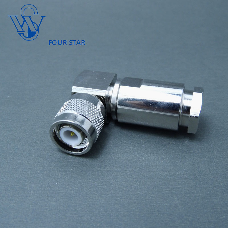 LMR400/Rg8 Cable Male Plug Clamp 90 Degree TNC Connector