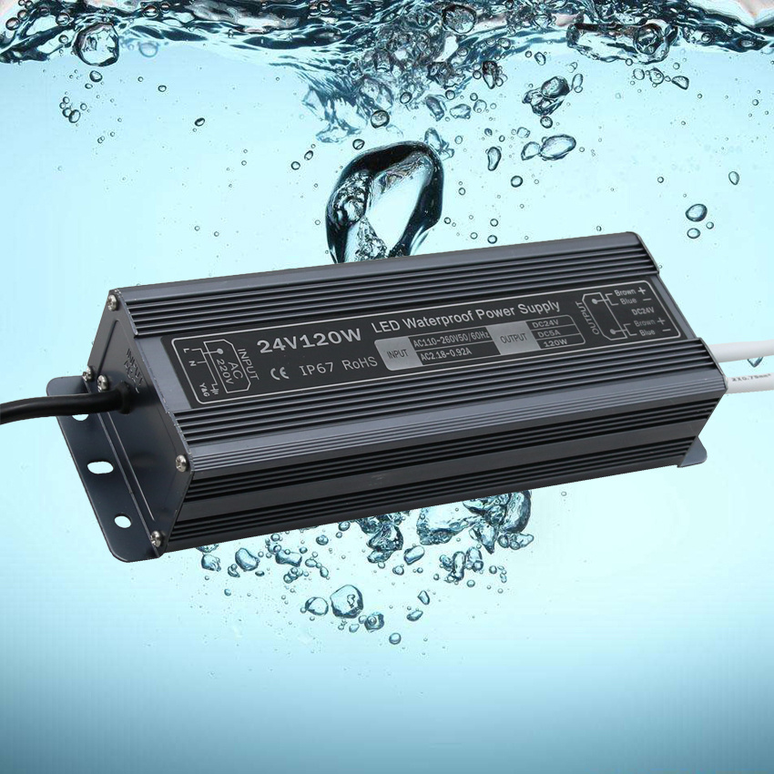 24V 5A Waterproof LED Power Supply with Ce RoHS Htl-Series