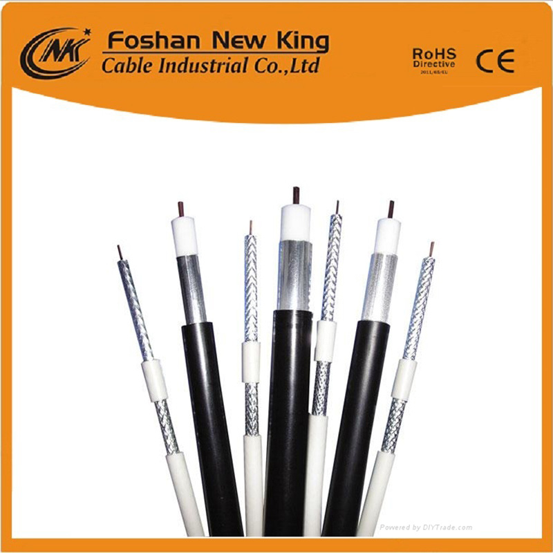 Factory Direct Quad Shield RG6 Coaxial Cable for CCTV CATV System
