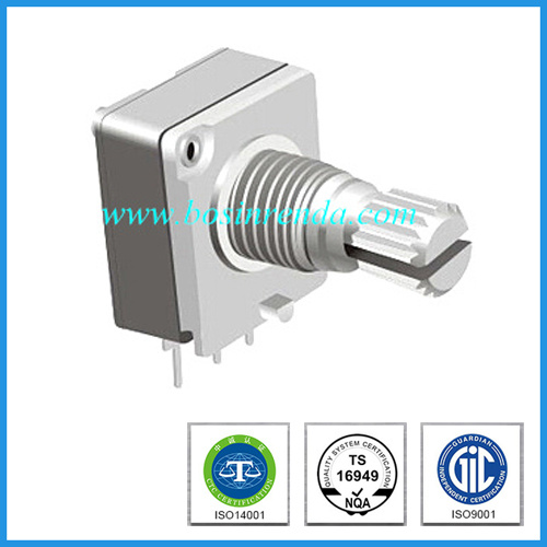 12mm Horizontal Type Metal Shaft Rotary Potentiometer for Radio Volume Control