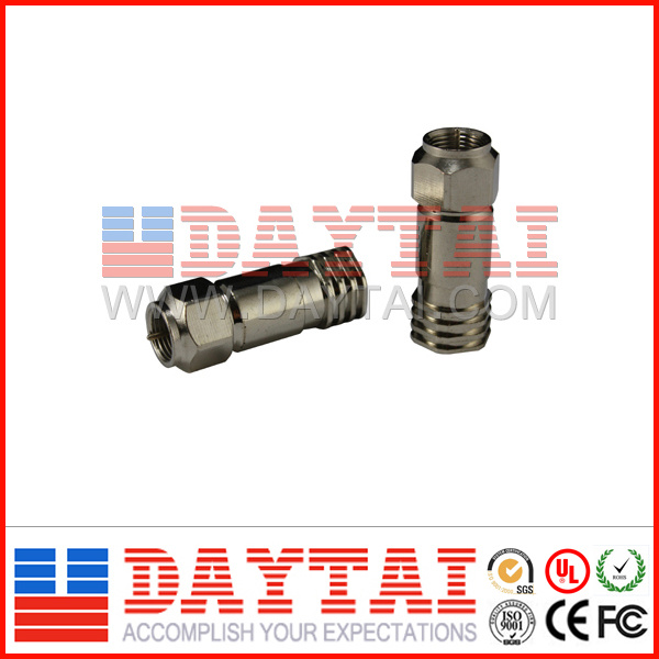 Waterproof CATV Rg11 Crimp Connector CE/RoHS Certification