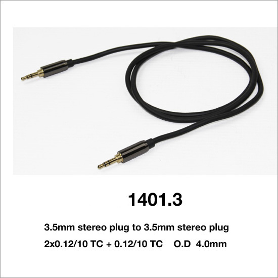 Aux Cable Mini 3.5mm Stereo to Mini 3.5mm Plug (1401-3)