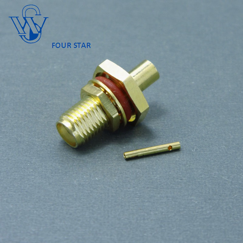 Female Jack Bulkhead Solder RF SMA Connector for Rg402 Cable