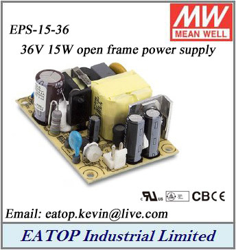 Meanwell EPS-15-36 36V 15W Open Frame Mean Well Power Supply