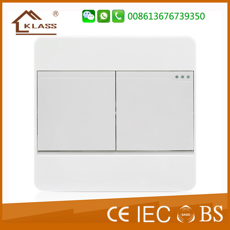 Two Gang Two Way Wall Electrical Light Switch
