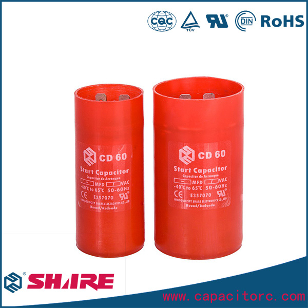 Electrolytic CD60 Motor Starting Capacitor for Refrigerator