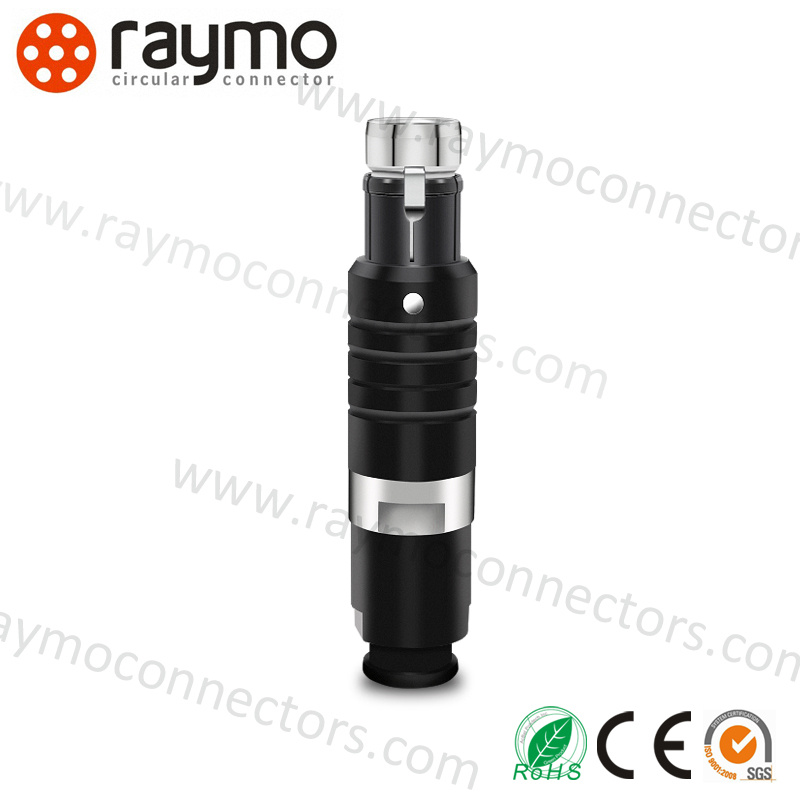 S Long Straight Plug Connector 6pin Electrical Male Connector