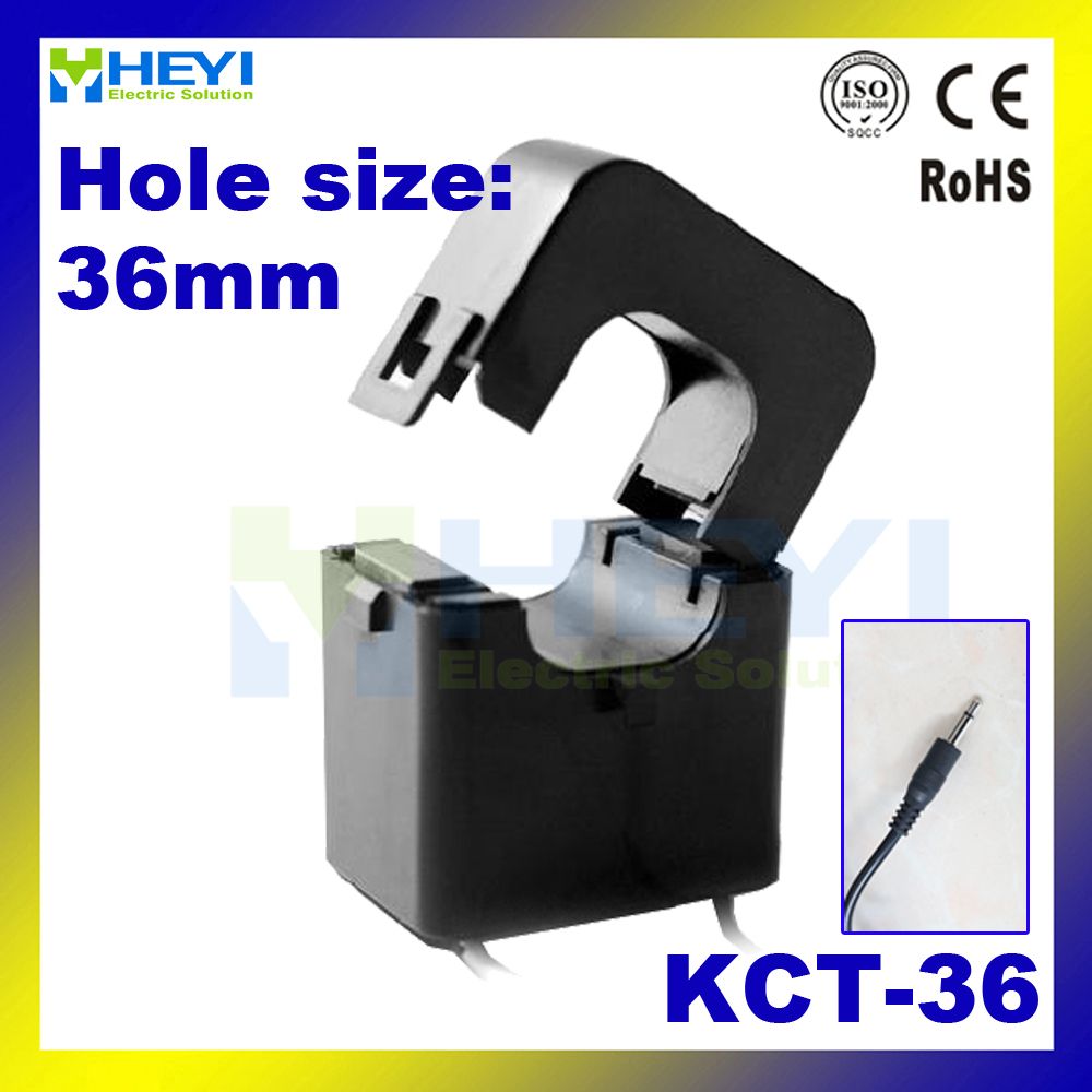 Kct-36 Split Core Current Transducer Clamp Current Transformer Aduio Plug