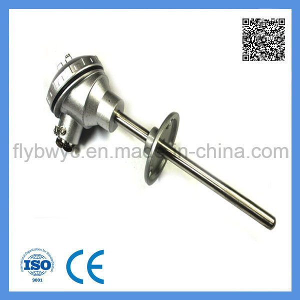 PT100 Assembly Rtd -100-420c Temperature Sensor with Movable Flange Resistance