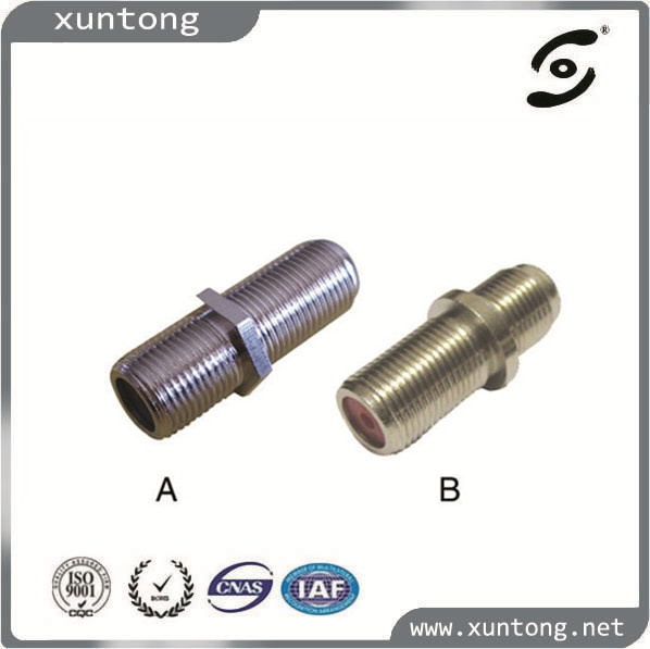 F Type Double Female RF Connector Without Washer and Nuts