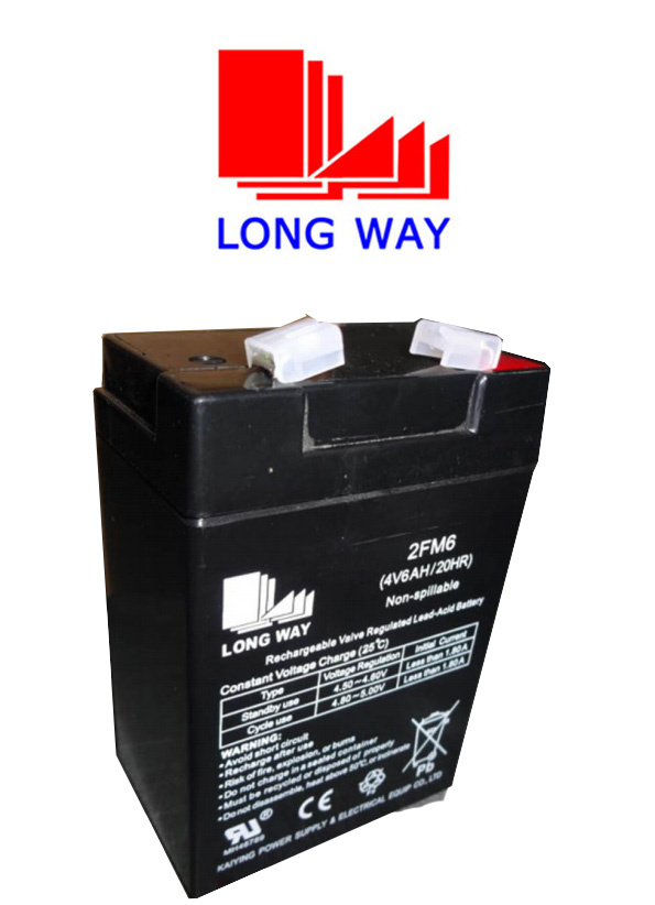 4V6ah Solar Battery with Deep Cycle Discharge and Good Quality
