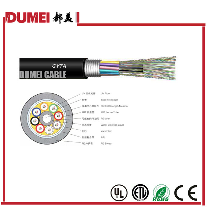 GYTA Outdoor Stranded Type Optical Fiber Cable for Network