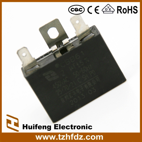 Cbb61 Fan Capacitor with Pin Series