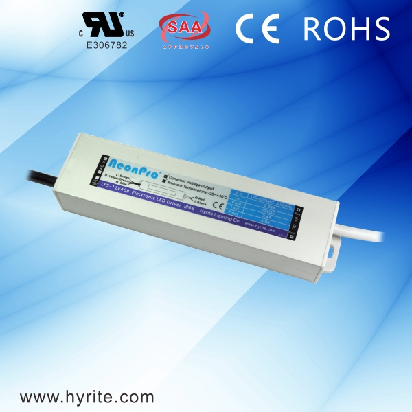 12V 40W Constant Voltage Waterproof LED Power Supply with CE