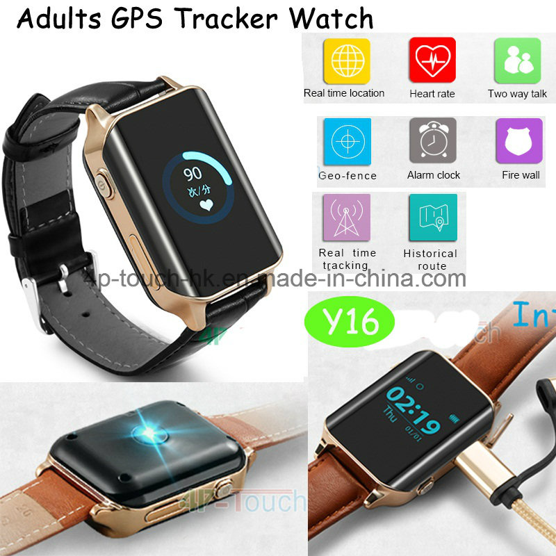 GPS Tracker Watch with Real Time Positioning and Heart Rate (Y16)