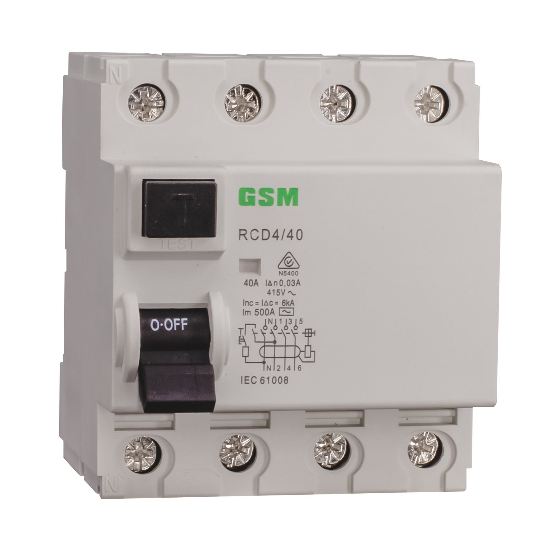 Residual Current Circuit Breakers RCCB Gsl1 (ID) -63 4p