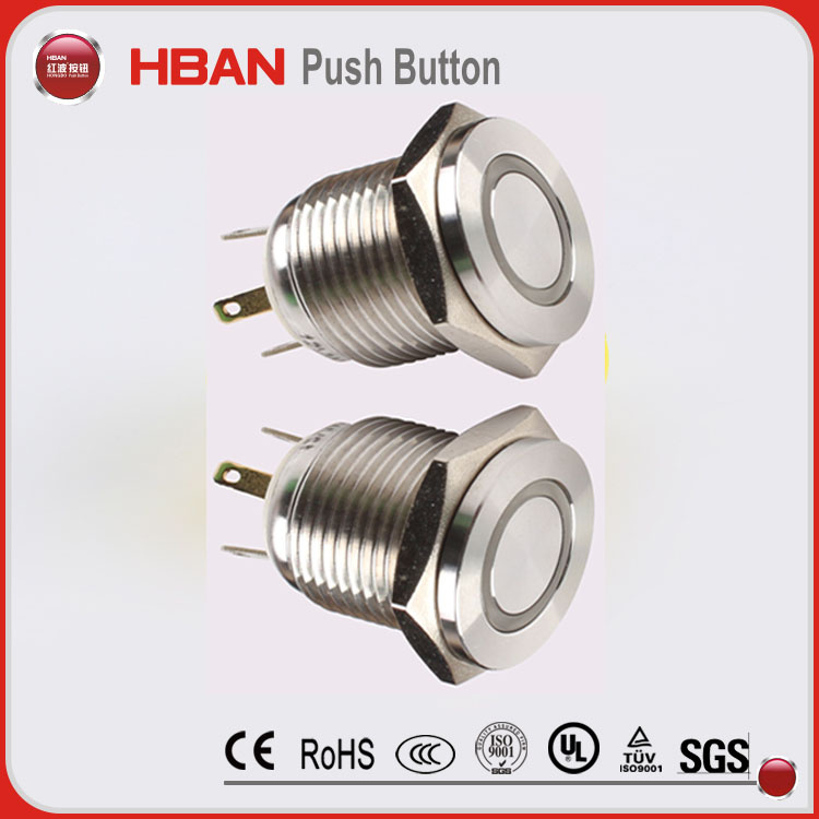 19mm Waterproof IP65 Electric Switch