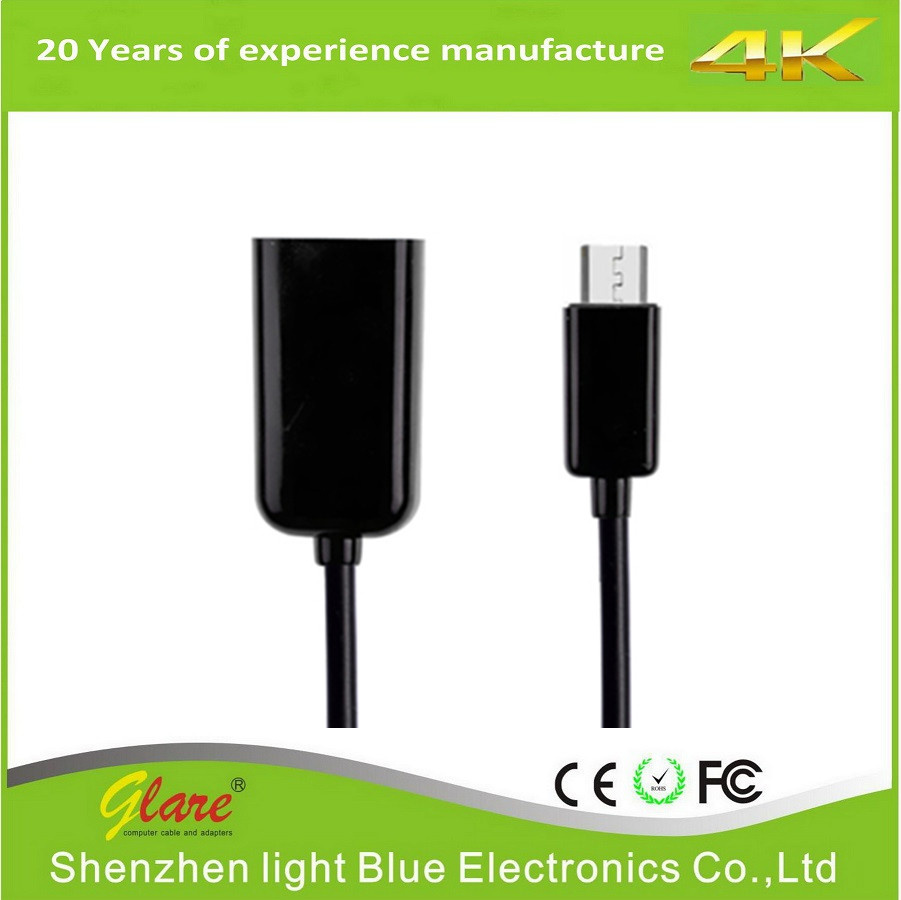 10cm USB Af to Micro USB Adapter Cable