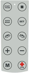 10 Button Metal Dome Keypad Membrane Switch Touch Panel with Clear Window