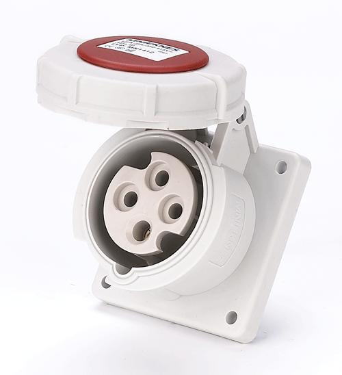 16A 3P+PE IP67 Panel mounted socket (MN1432)