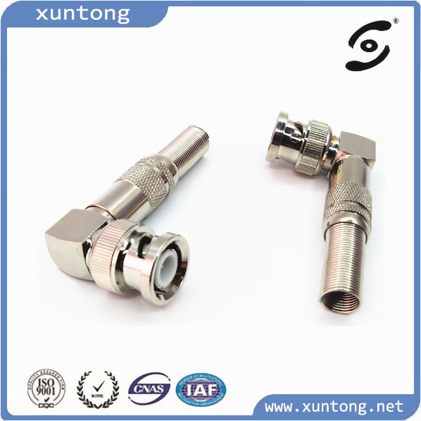 All Brass BNC Male Spring Loaded Connector