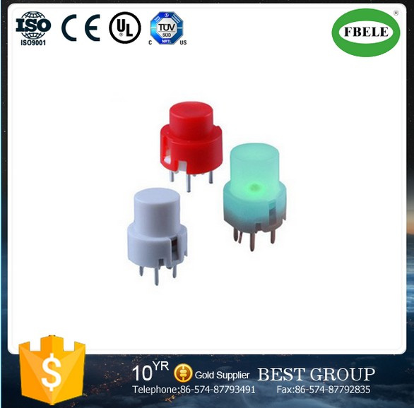 8mm Momentary Tactile Switch, SMD Tact Switch with LED, Spst Tact Switch