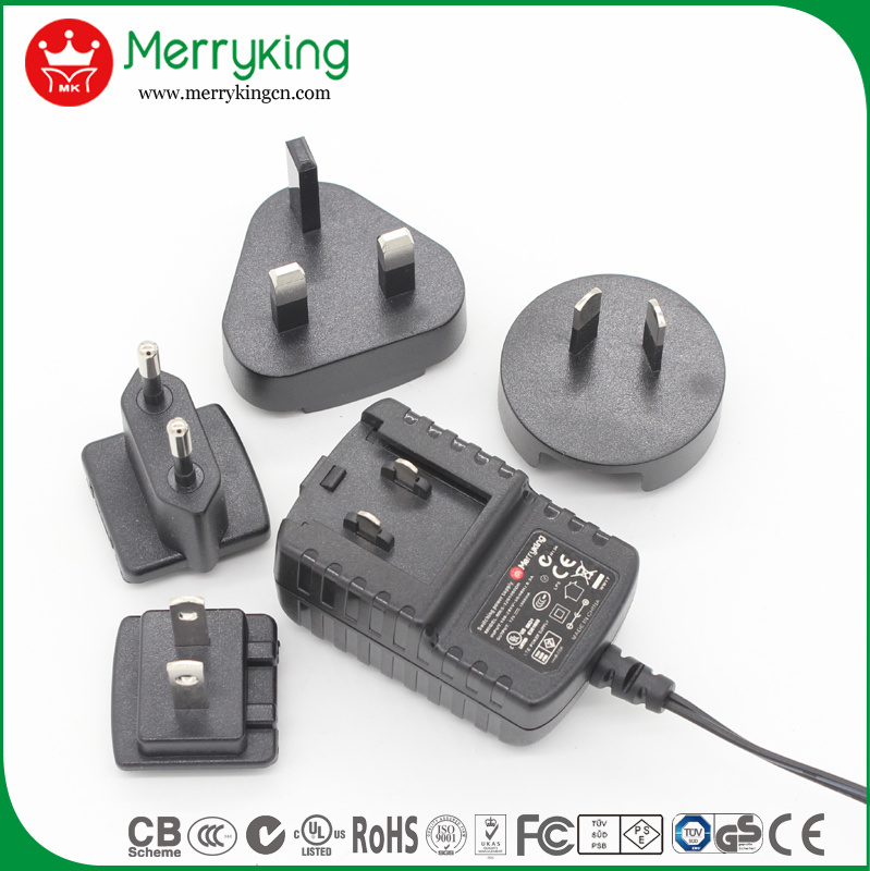 Interchangeable Plugs AC/DC Adapter 100% Burn in and Tested