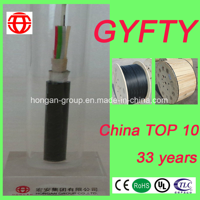GYFTY 6 Core Thunder-Proof Non-Metallic Non-Armored Optical Fiber Cable for Aerial or Duct