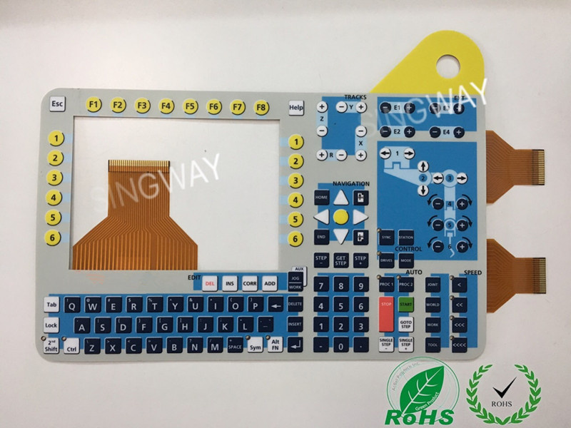 Emboss Type Button Membrane Switch with FPC Circuit