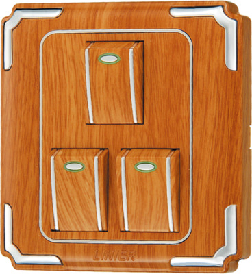 Ee-Hm-L02 Factory Supply 3 Gang 1 Way Wall Switch