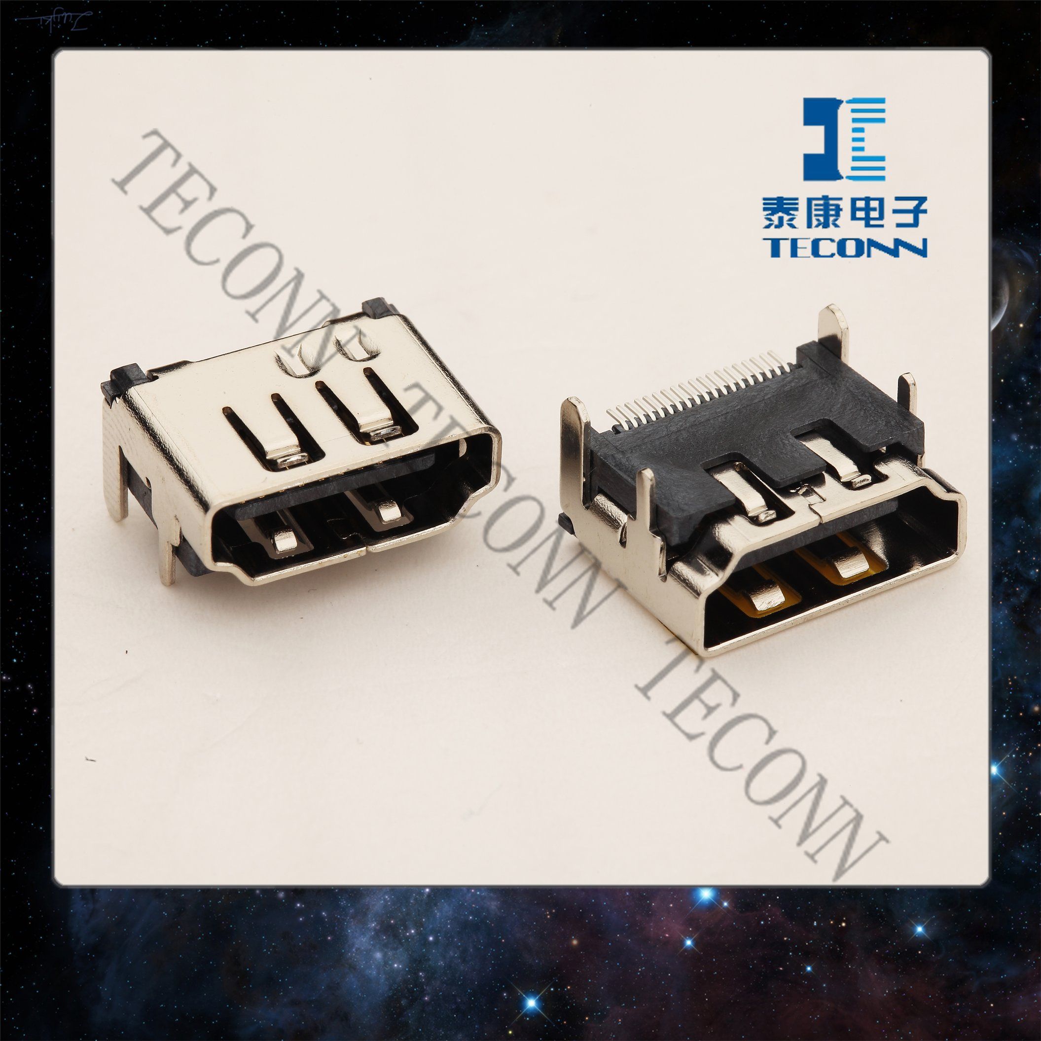 HDMI-a Type A111929-J Receptacle Connector