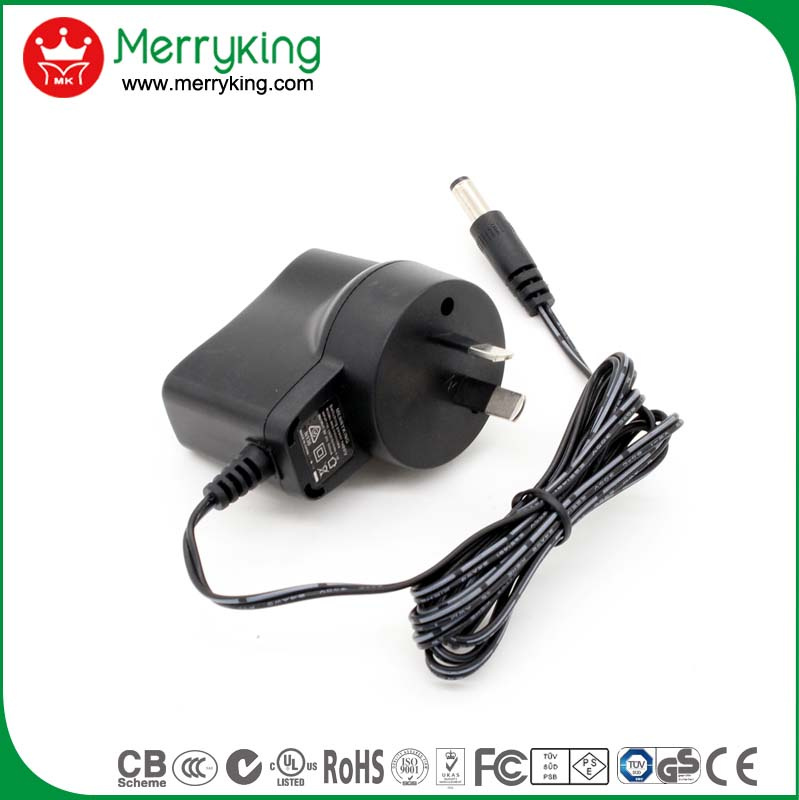 Au Plug Wall Mount SAA Approved Universal Power Adapter 5V 1A