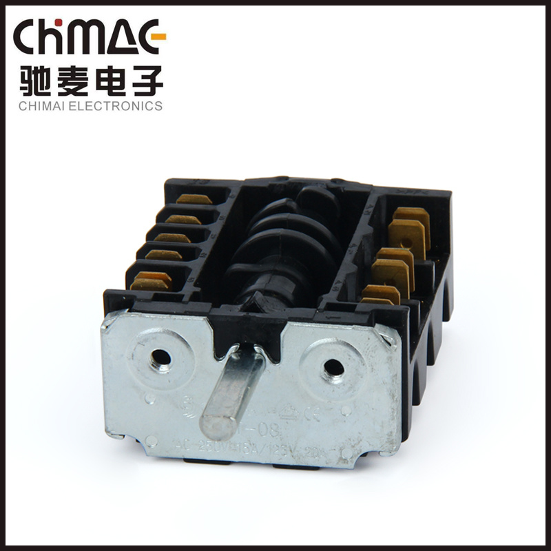 Good Quality 6 Position Cooker Rotary Switch 16A 250V T100