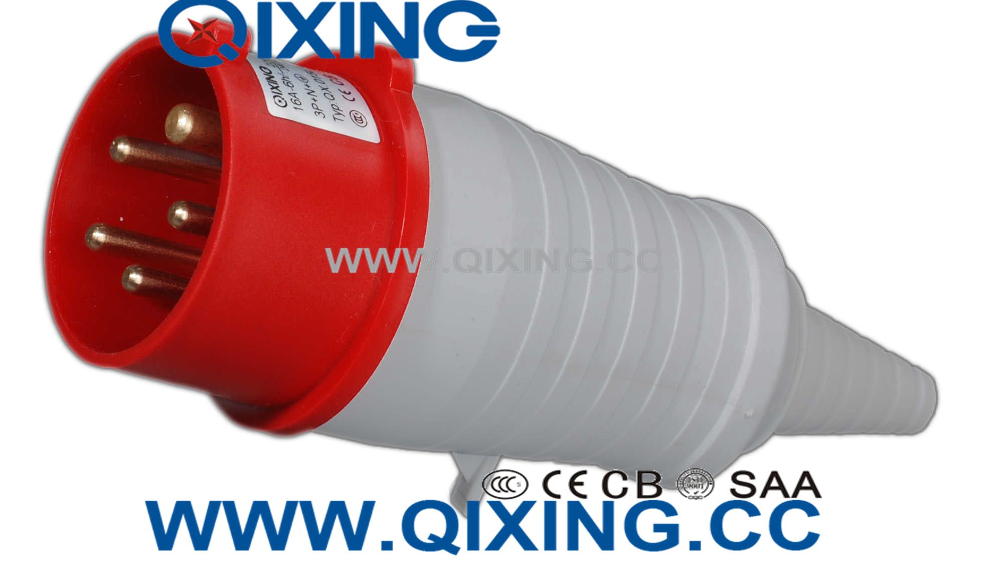 Cee 32A 5p Red 400V Industrial Plug with PVC Tail