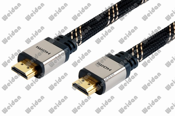 Professional Made Metal Plug HD TV Flat HDMI Cable