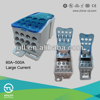 Large Current Busbar Power Distribution Terminal Block Connector Jut11-80